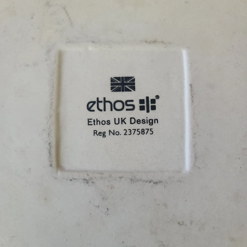 Ethos UK Design Aqua Cream Ceramic Square Baking Serving Dish 10